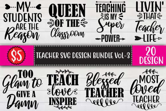 A Craft Fair Prep Review of Teacher SVG Design Bundle Vol.3
