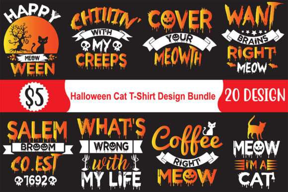A Halloween Cat Design Bundle for Real-World Embroidery