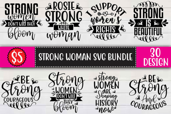 A Practical Review of the Strong Woman SVG Bundle