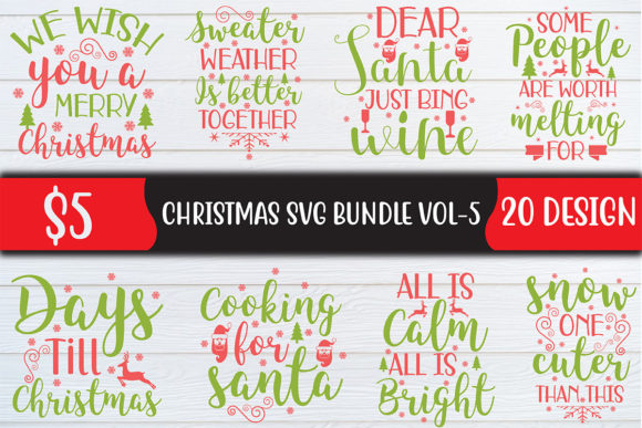 Christmas SVG Bundle VOL 5: A Designer's Review for Publishing