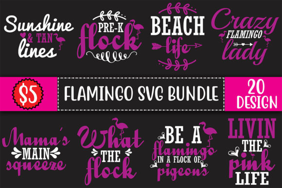 Evaluating the Flamingo SVG Bundle for Commercial Product Creation
